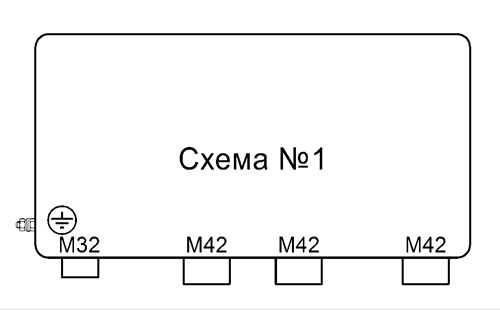 Схемы установки кабельных вводов СЯ46