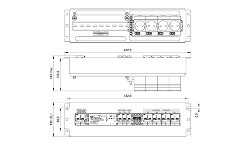 ОБЩИЙ ВИД, ГАБАРИТНЫЕ И УСТАНОВОЧНЫЕ РАЗМЕРЫ